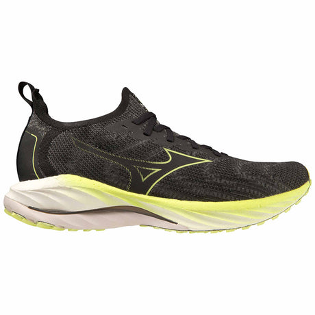 Mizuno Wave Neo Wind chaussures de course à pied pour homme - Undyed Black / Luminous