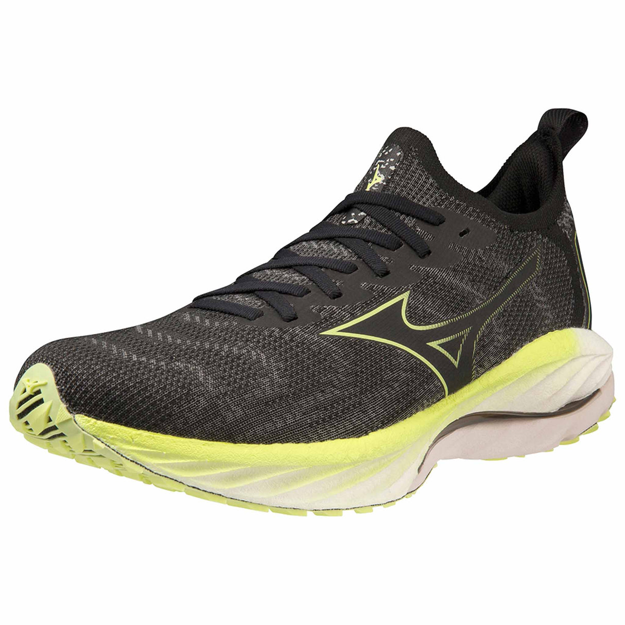 Mizuno Wave Neo Wind chaussures de course à pied pour homme - Undyed Black / Luminous