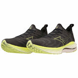 Mizuno Wave Neo Wind chaussures de course à pied pour homme - Undyed Black / Luminous