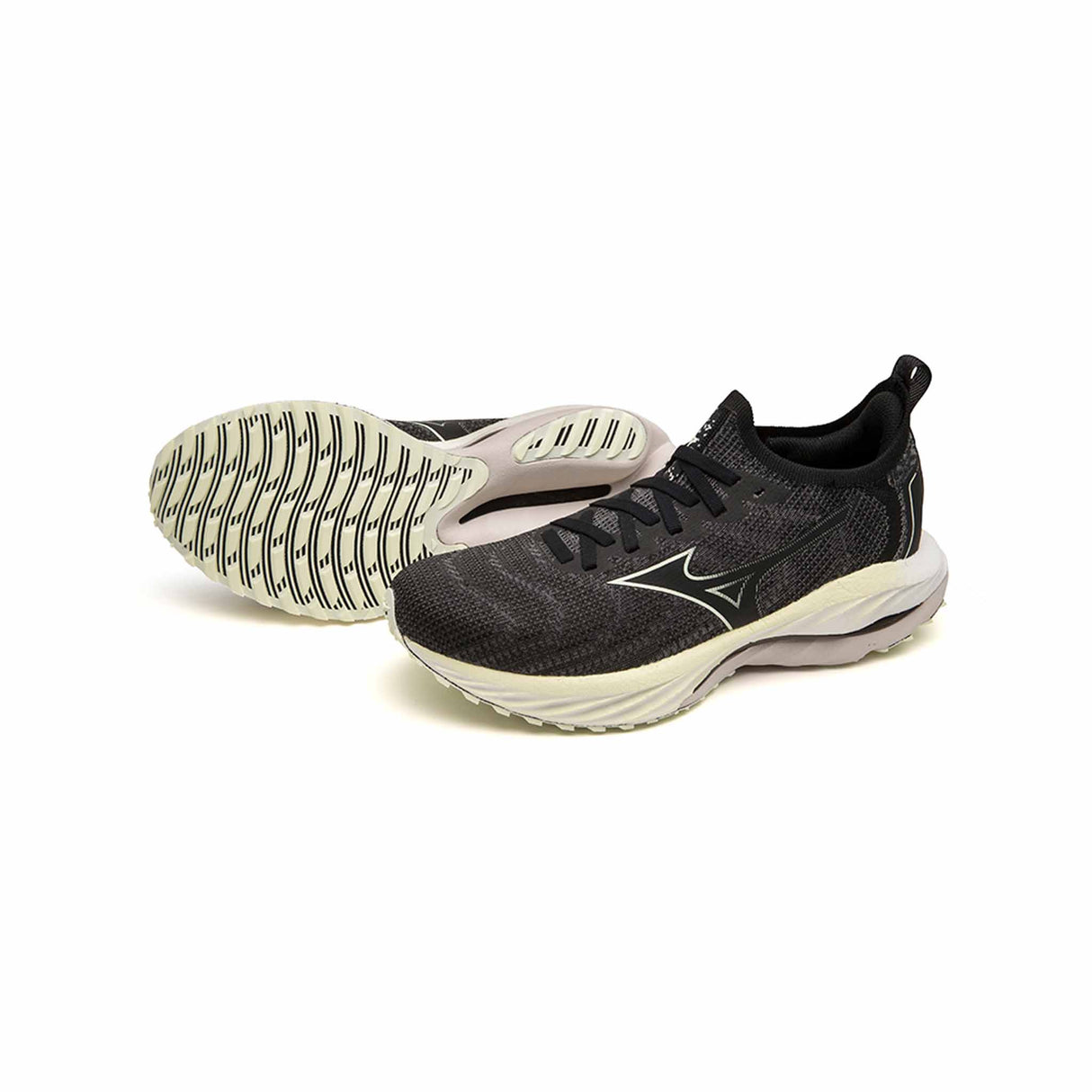 Mizuno Wave Neo Wind chaussures de course à pied pour femme - Undyed Black / Starlight