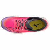 Mizuno Wave Rebellion Flash chaussures de course à pied femme - High-Vis Pink / Ombre Blue