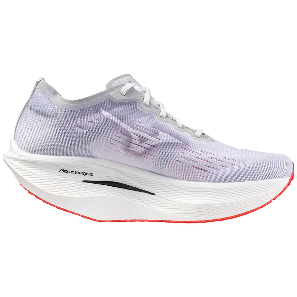 Mizuno Wave Rebellion Pro 2 souliers de course homme lateral - White / Harbor Mist