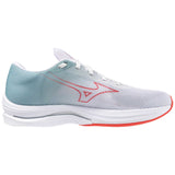 Mizuno Wave Rebellion Sonic 2 souliers de course femme lateral - White / Cayenne