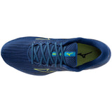 Mizuno Wave Rider 27 chaussures de course à pied homme empeigne - Navy Peony / Sharp Green