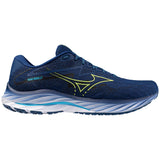 Mizuno Wave Rider 27 chaussures de course à pied homme - Navy Peony / Sharp Green