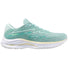 Mizuno Wave Rider 27 chaussures de course à pied femme -Eggshell Blue / White