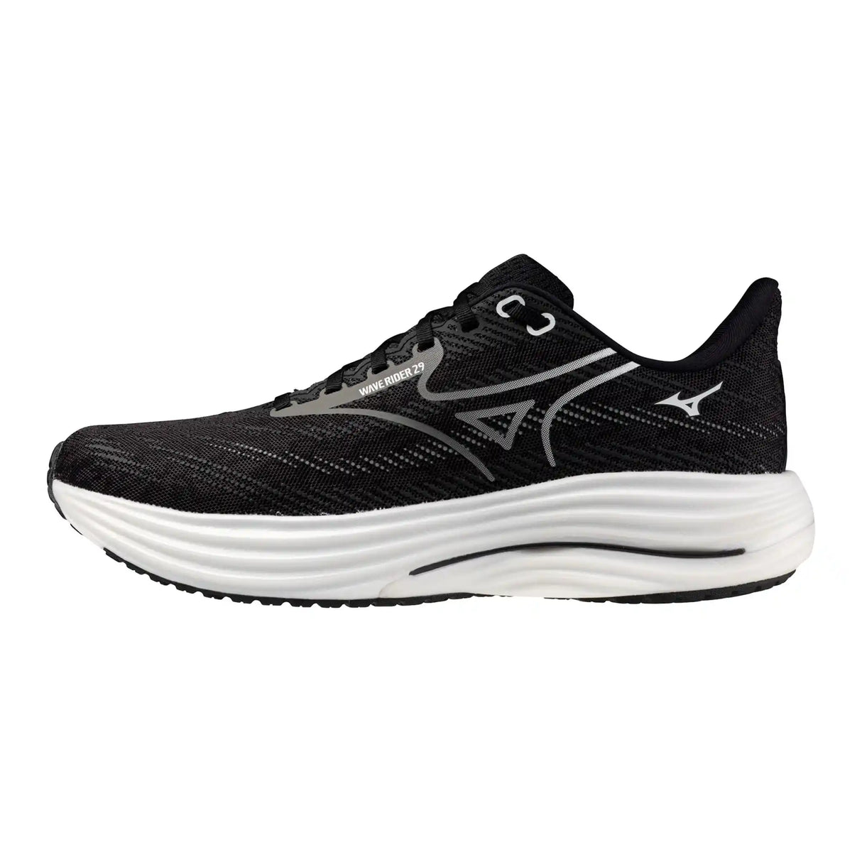 Mizuno Wave Rider 29 chaussures de course homme- Black Sand / Quiet Shade