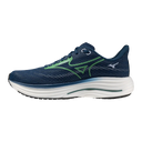 Mizuno Wave Rider 29 chaussures de course homme- Sailor Blue / Goblin Green