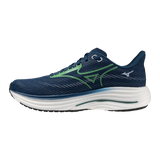 Mizuno Wave Rider 29 chaussures de course homme- Sailor Blue / Goblin Green