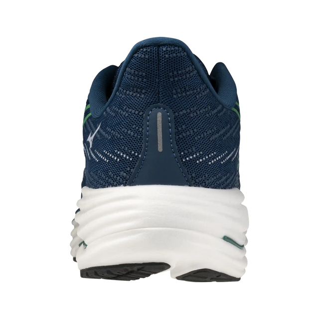 Mizuno Wave Rider 29 chaussures de course homme- Sailor Blue / Goblin Green