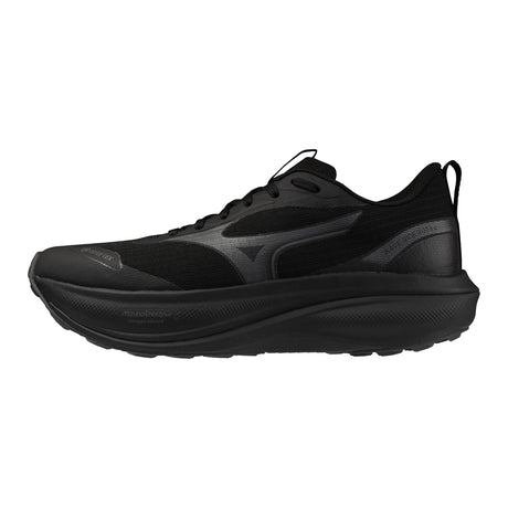 Mizuno Wave Rider GTX 4 waterproof running shoes for men, Black / Black Sand — main image