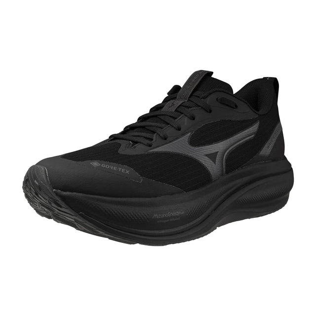 Mizuno Wave Rider GTX 4 waterproof running shoes for men, Black / Black Sand — view 7