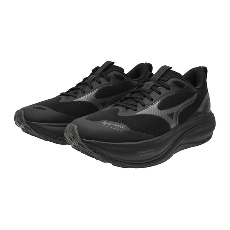 Mizuno Wave Rider GTX 4 waterproof running shoes for men, Black / Black Sand — view 9