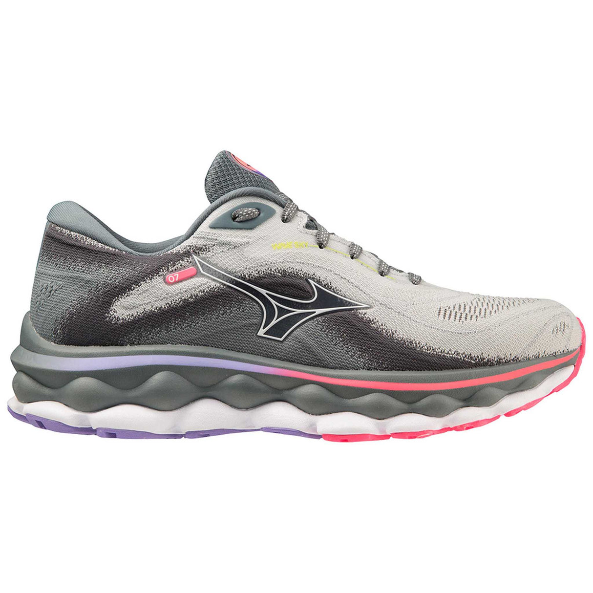 Mizuno Wave Sky 7 running femme - pearl blue / white