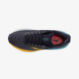 Mizuno Wave Sky 9 soulier de course homme empeigne - Baritone Blue / Citrus