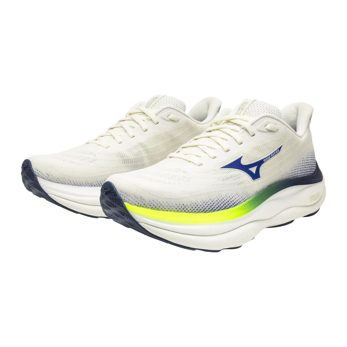 Mizuno Mizuno Wave Sky 9 chaussures de course à pied pour homme - Snow White / Surf the Web