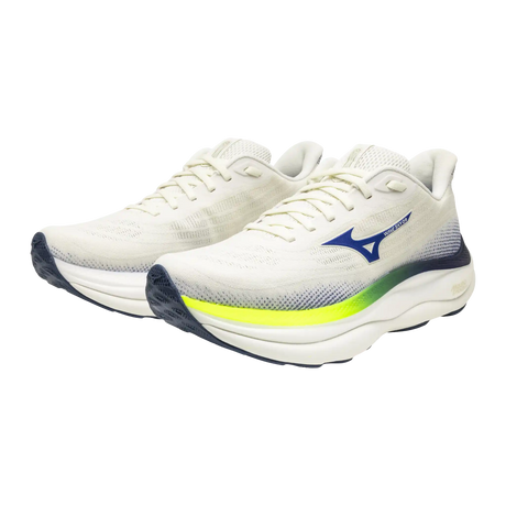 Mizuno Mizuno Wave Sky 9 chaussures de course à pied pour homme - Snow White / Surf the Web