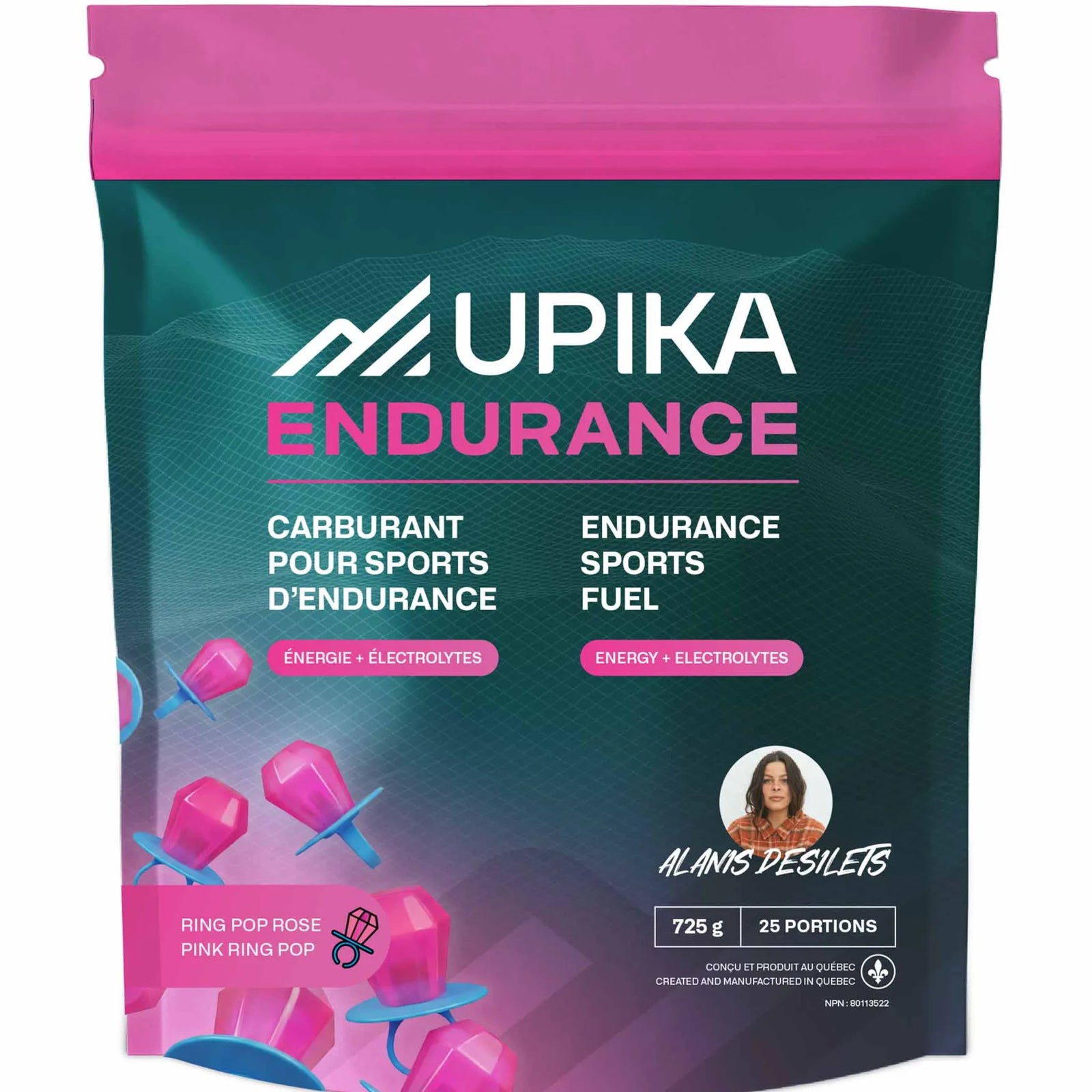 Upika Endurance Ring Pop Rose Alanis Desilets