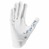 Nike Youth Vapor Jet 8.0 Football Gloves - White / Game Royal