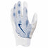 Nike Youth Vapor Jet 8.0 Football Gloves - White / Game Royal