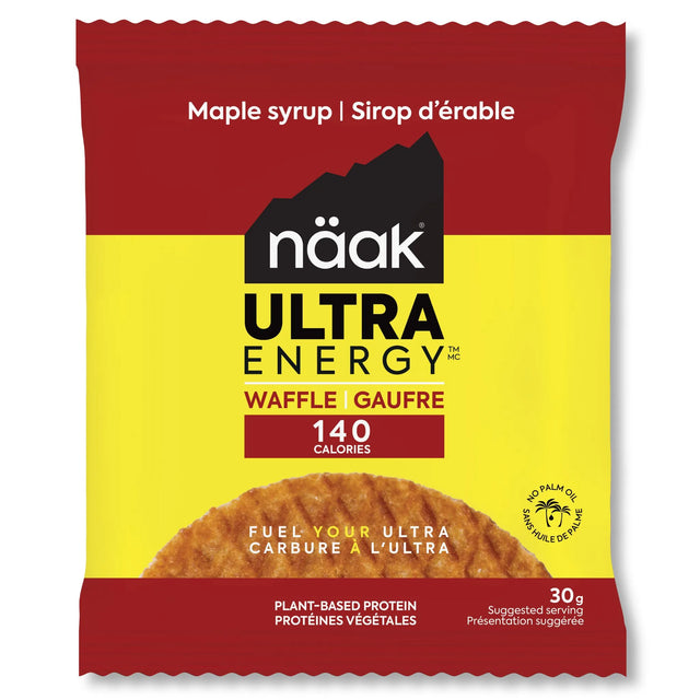 Näak Ultra Energy gaufre énergétique Sirop d'érable — boîte de 12