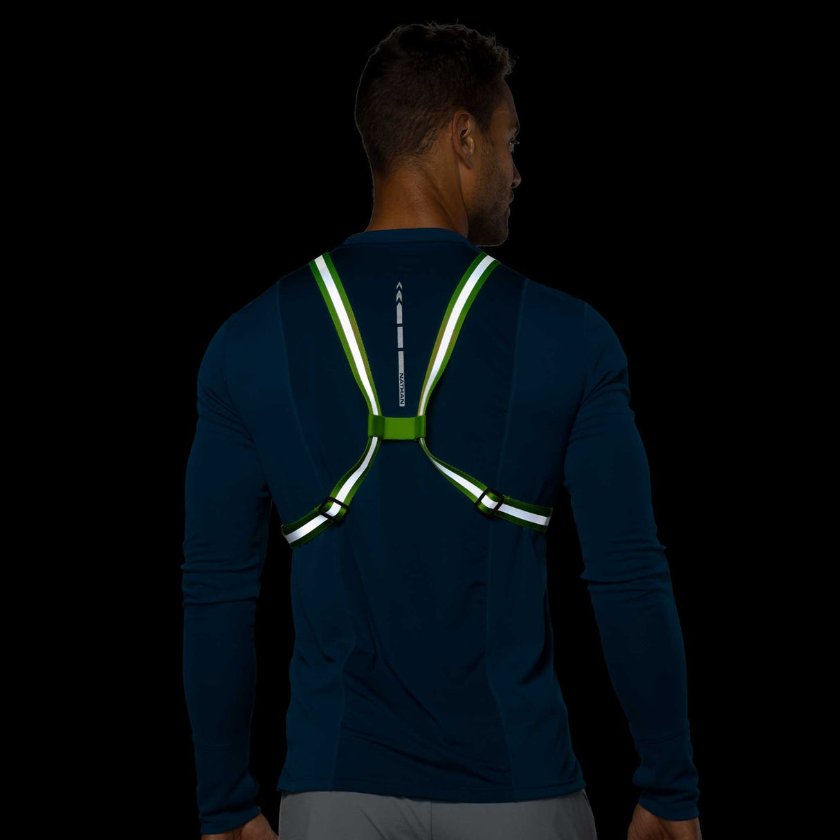 Nathan HyperNight Lite veste de visibilité réfléchissante de course à pied - Safety Yellow