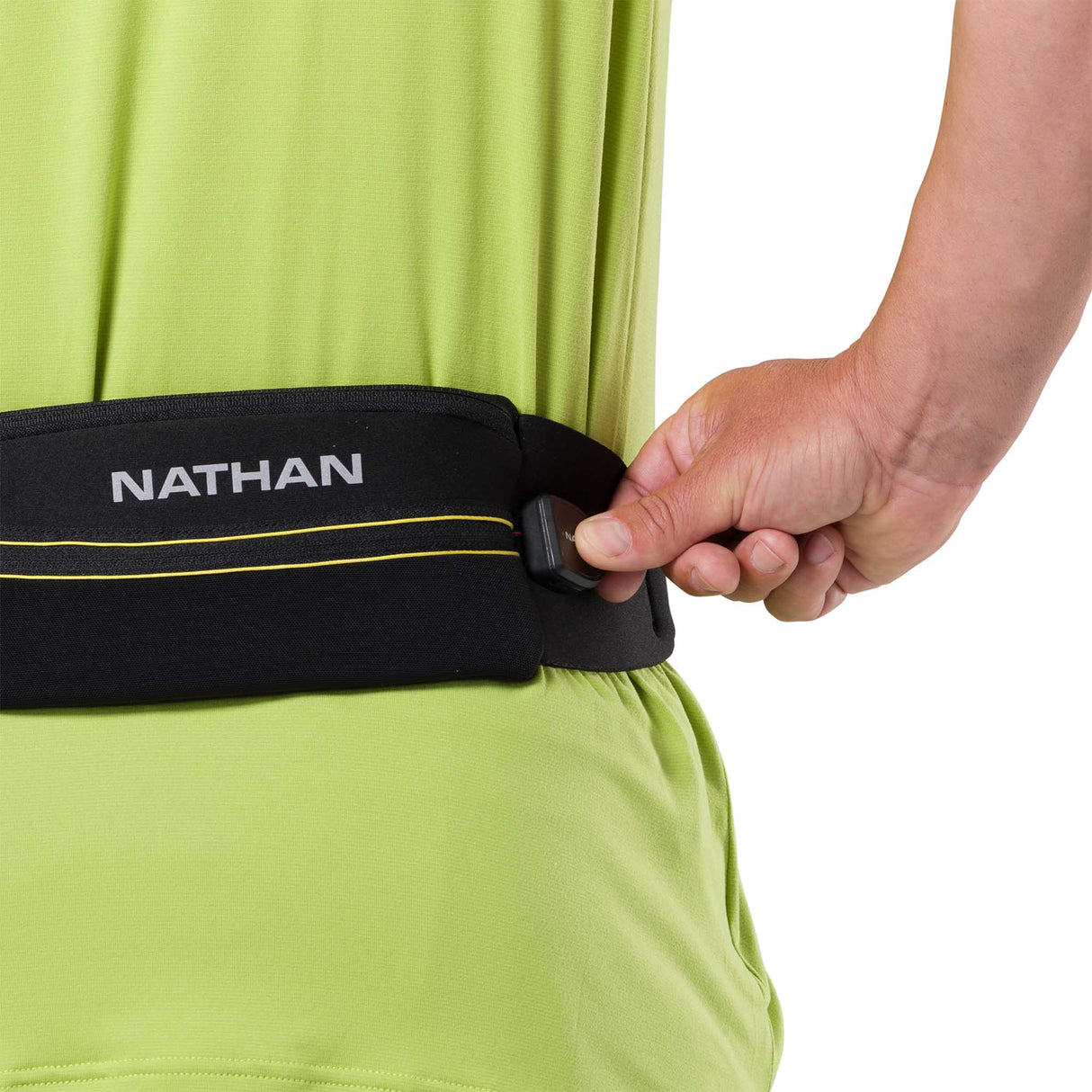Nathan Laser Light 5K ceinture de course à pied réfléchissant - Black / High Vis Yellow