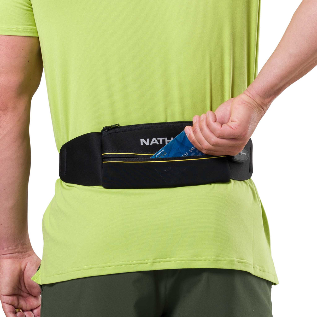 Nathan Laser Light 5K ceinture de course à pied réfléchissant - Black / High Vis Yellow