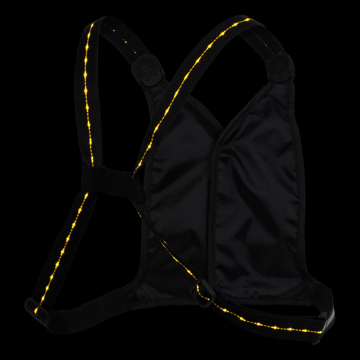 Nathan Laser Light Web veste de visibilité réfléchissante de course à pied - Black / High Vis Yellow