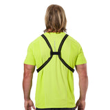 Nathan Laser Light Web veste de visibilité réfléchissante de course à pied - Black / High Vis Yellow