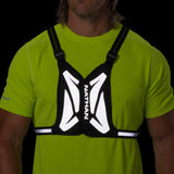 Nathan Laser Light Web veste de visibilité réfléchissante de course à pied - Black / High Vis Yellow