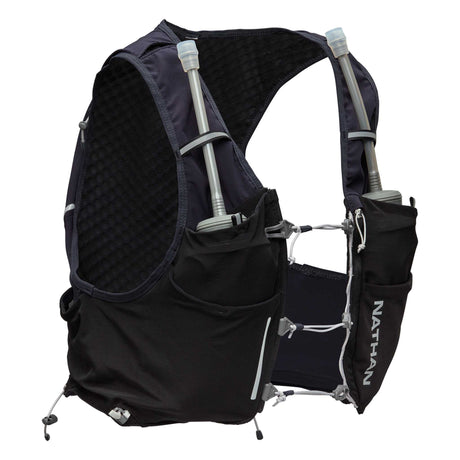 Nathan Pinnacle Pro 6L veste d'hydratation de course à pied devant - Noir / Black Reflective