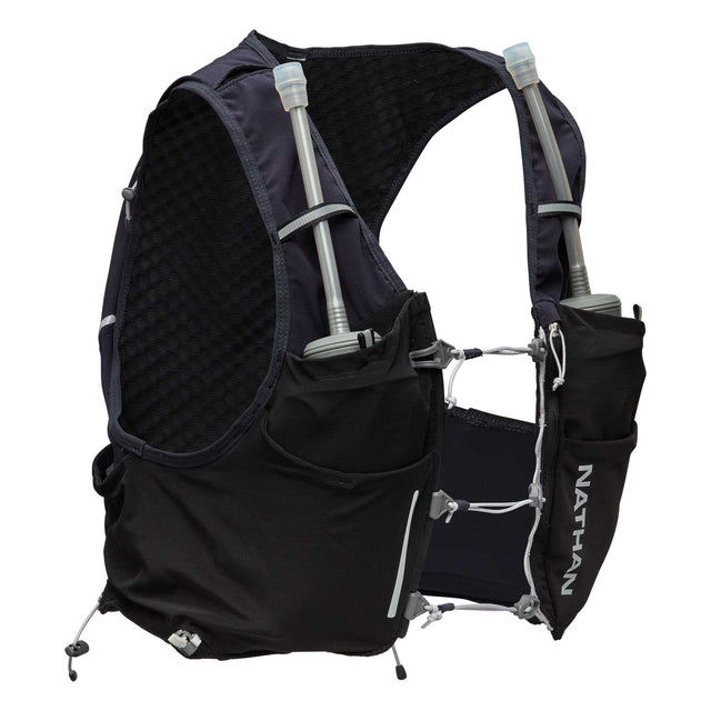 Nathan Pinnacle Pro 6L veste d'hydratation de course à pied devant - Noir / Black Reflective