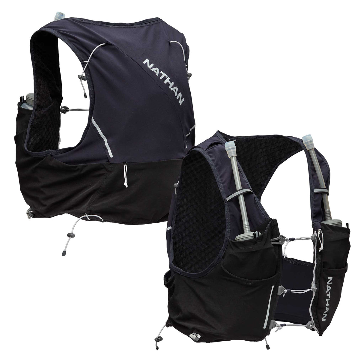 Nathan Pinnacle Pro 6L veste d'hydratation de course à pied - Noir / Black Reflective