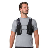 Nathan Pinnacle Pro 6L veste d'hydratation de course à pied live - Noir / Black Reflective
