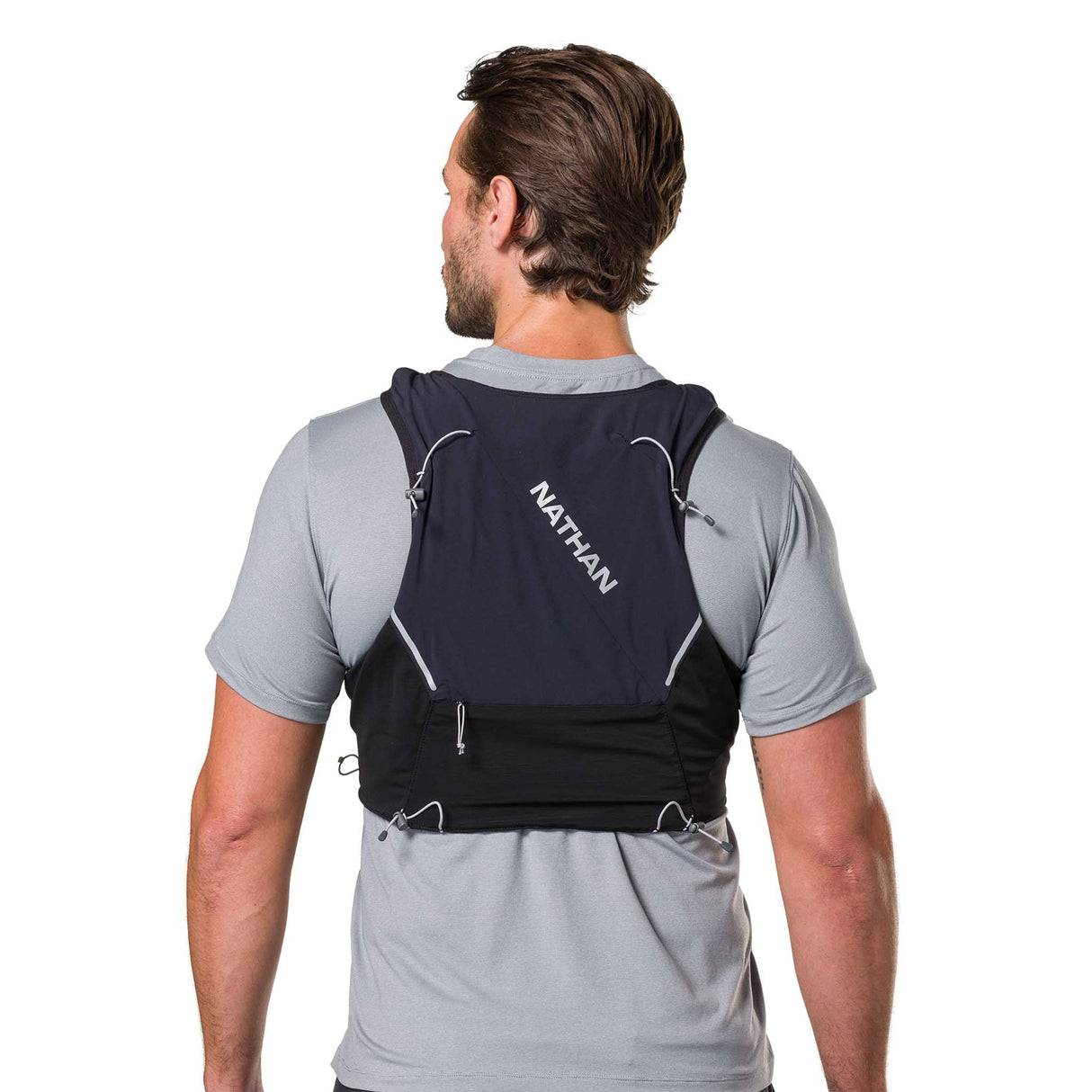Nathan Pinnacle Pro 6L veste d'hydratation de course à pied  live dos - Noir / Black Reflective