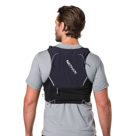 Nathan Pinnacle Pro 6L veste d'hydratation de course à pied  live dos - Noir / Black Reflective
