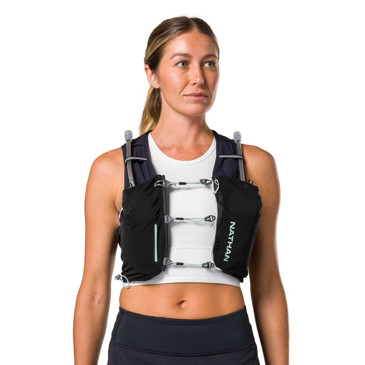 Nathan Pinnacle Pro 6L veste d'hydratation femme live- Black / Surf Spray