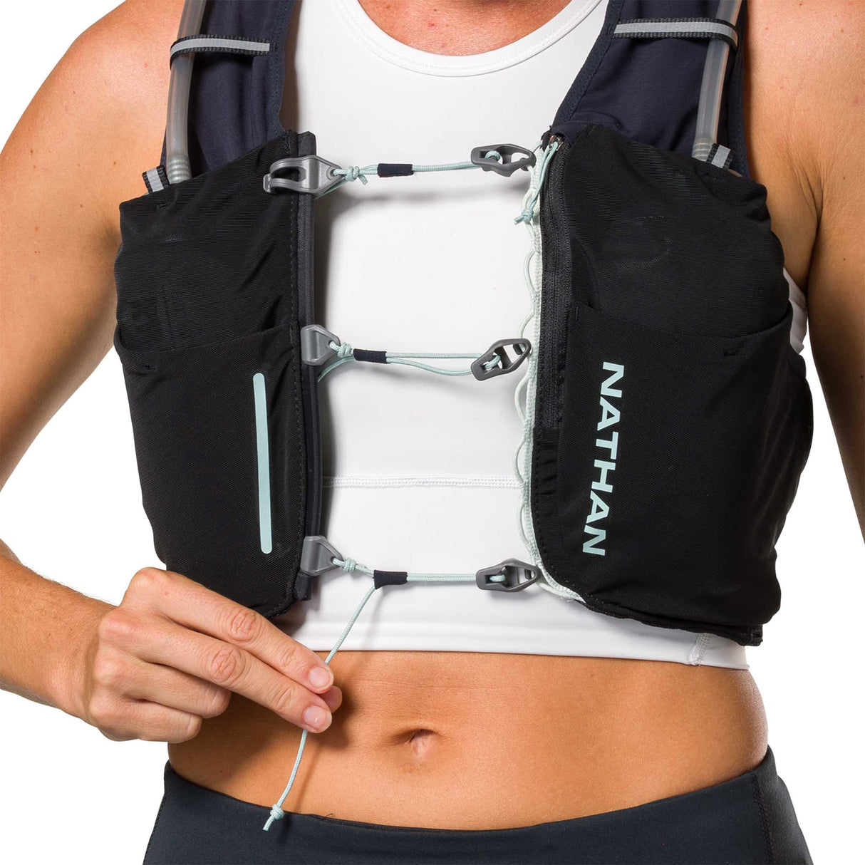 Nathan Pinnacle Pro 6L veste d'hydratation femme live- Black / Surf Spray