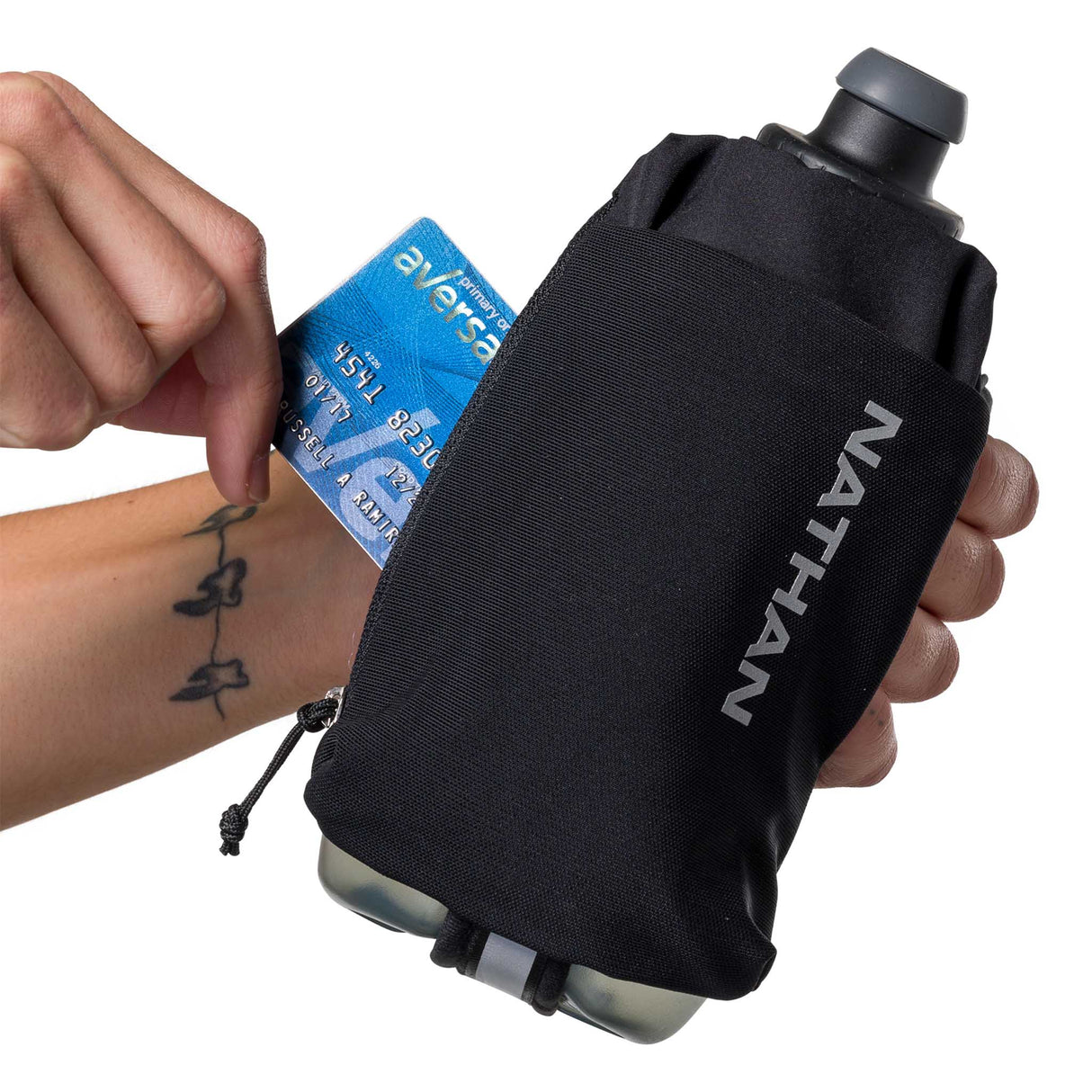 Gourde Nathan SpeedDraw 2 - 535ml - Black / Reflective Silver