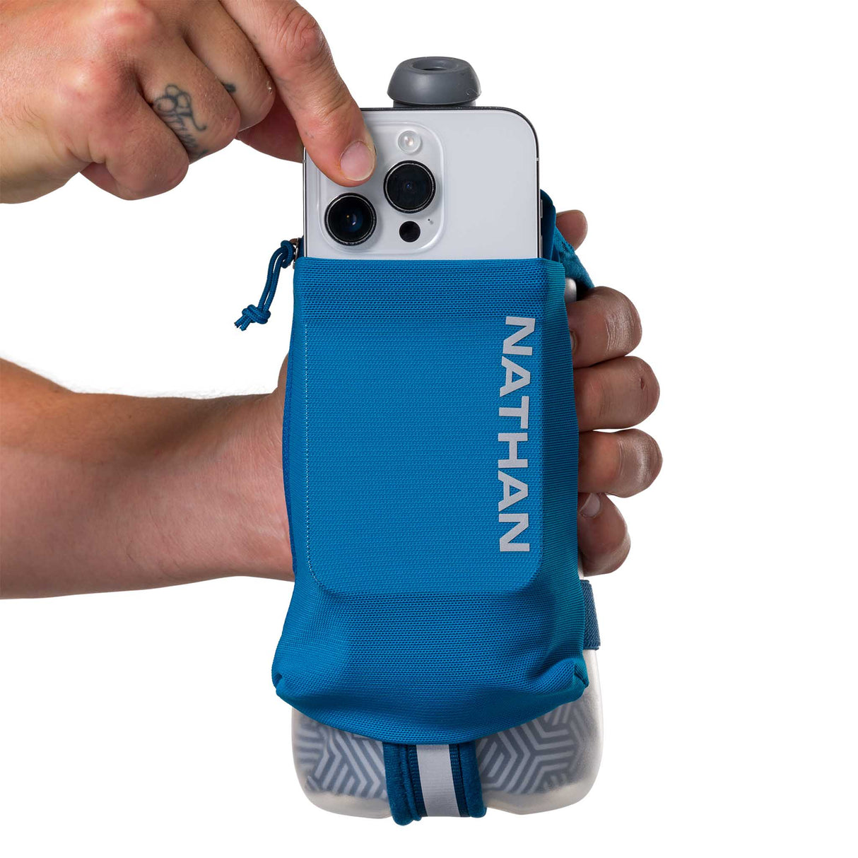 Gourde isotherme Nathan SpeedDraw 2 - 535ml - Deep Blue/ Reflective Silver