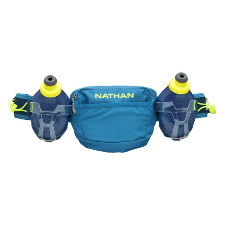 Nathan TrailMix Plus 3.0 ceinture d'hydratation de course à pied - bleu / jaune