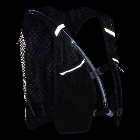 Nathan HyperNight Quick Start 3.0 4L veste d'hydratation de course à pied - Noir / Hex Print