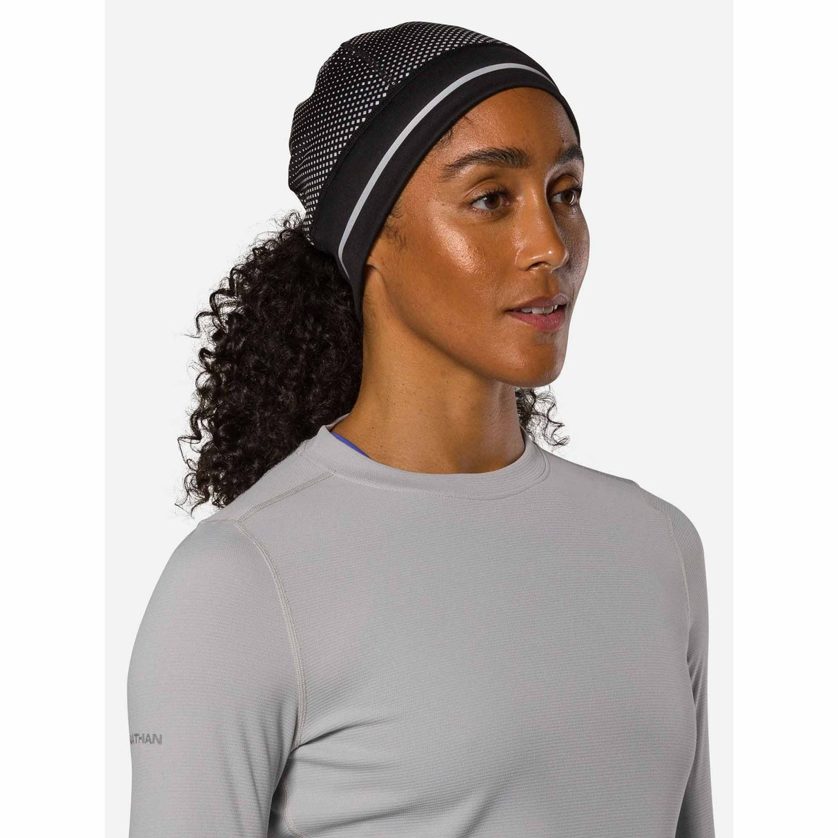 Nathan Nathan HyperNight Reflective Pony Tail Beanie tuque de course à pied