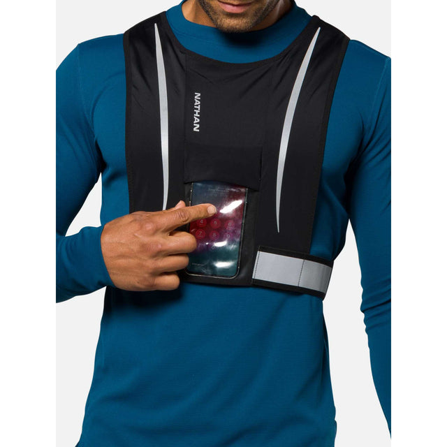 Nathan Nathan Hypernight Stash veste réfléchissante de course à pied