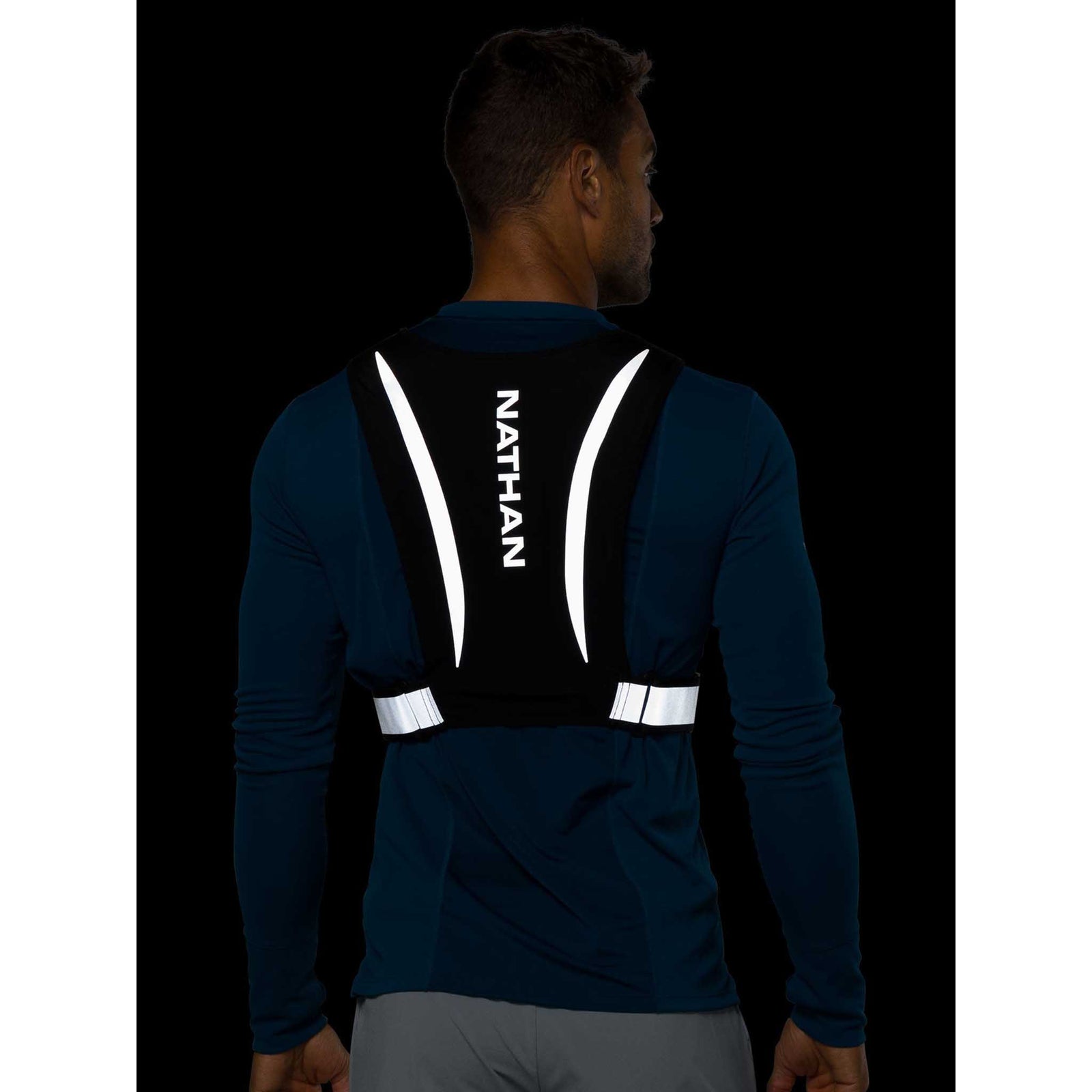 Nathan Nathan Hypernight Stash veste réfléchissante de course à pied