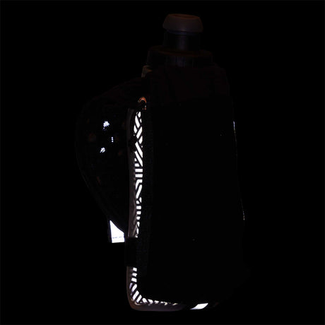 Nathan SpeedDraw 2 bouteille isolée à la main 12 oz - Black / Reflective Silver