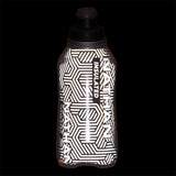 Nathan SpeedDraw 2 bouteille isolée à la main 12 oz - Black / Reflective Silver