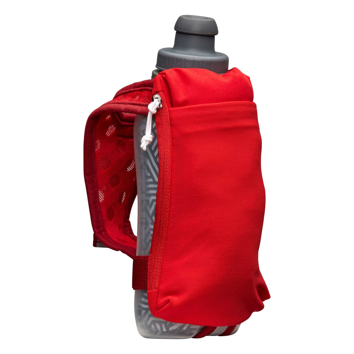 Nathan SpeedDraw 2 bouteille isolée à la main 12 oz - Ribbon Red/ Reflective Silver