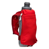 Nathan SpeedDraw 2 bouteille isolée à la main 12 oz - Ribbon Red/ Reflective Silver